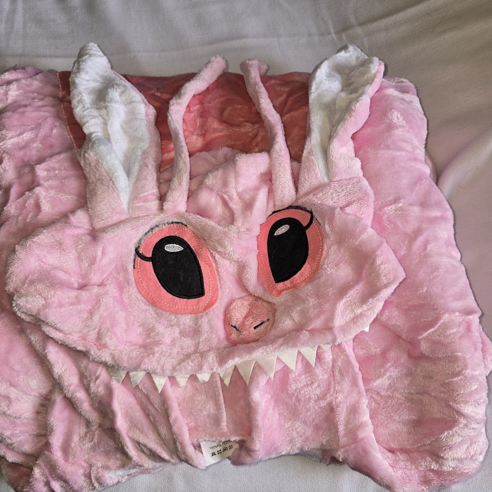 Pink Angel Stitch Adult Pajama Halloween Cosplay Costume, XL 2 Tone Pink & White